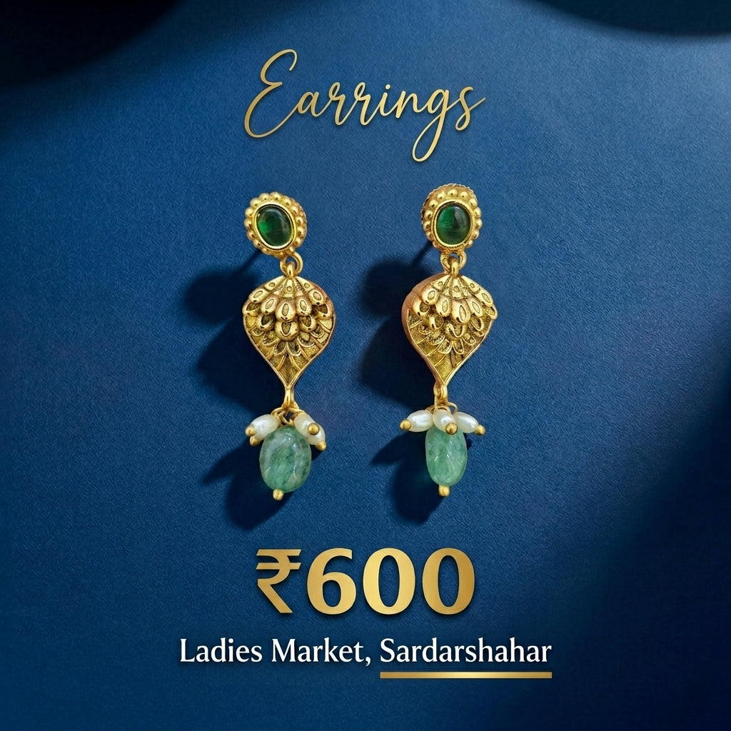 Elegant Stone Drop Earrings