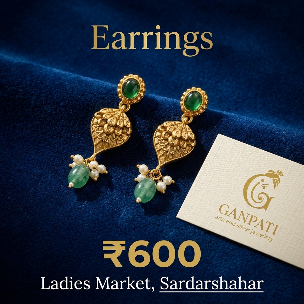 Elegant Stone Drop Earrings