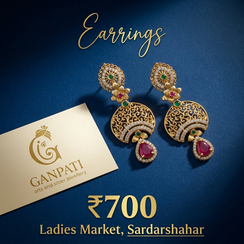 Designer Stone Earrings