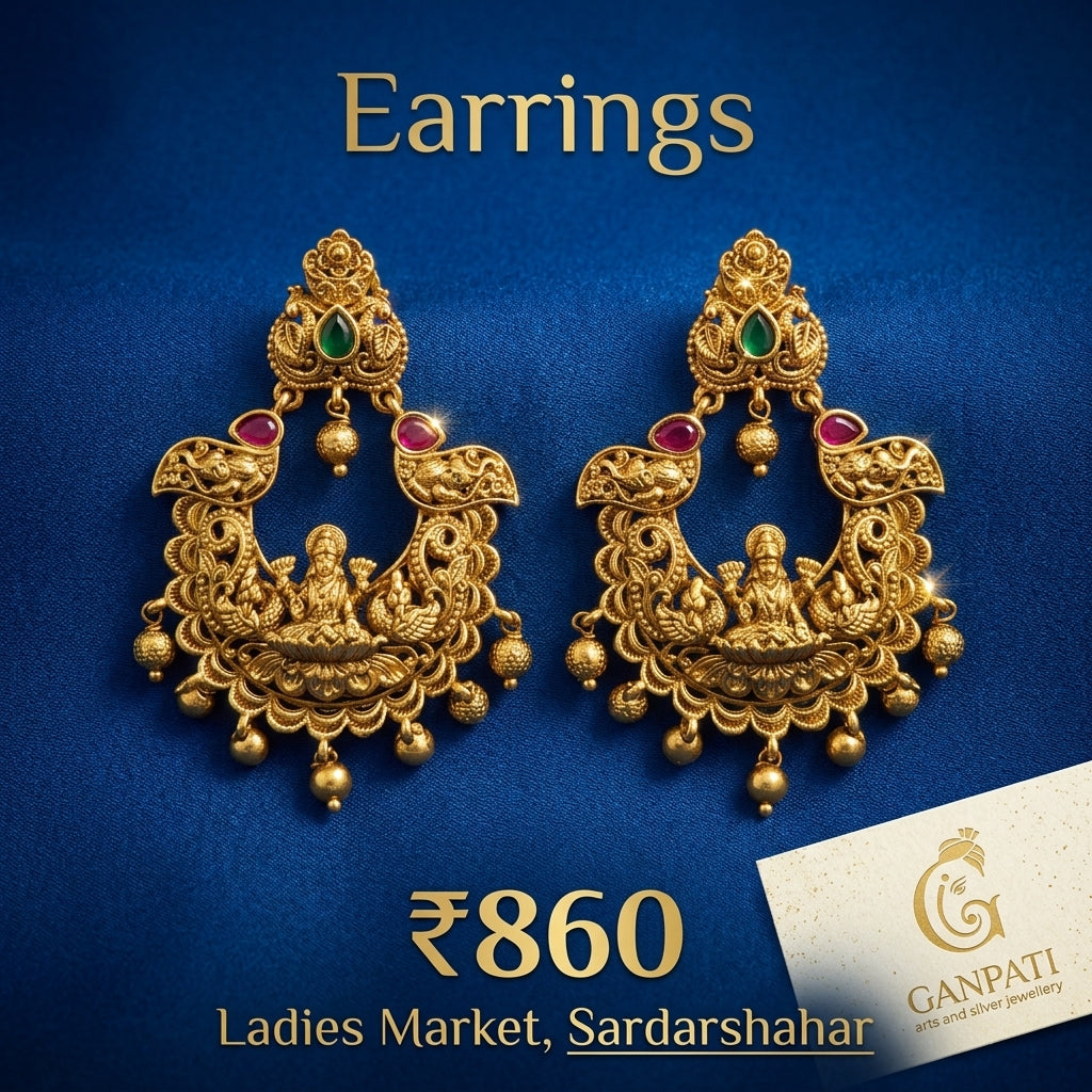 Temple Art Designer Earrings