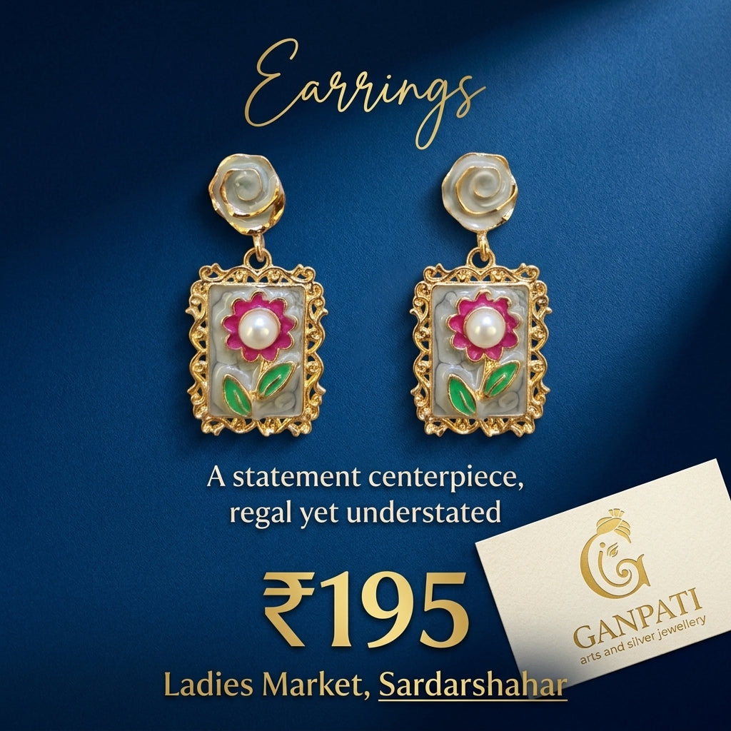 Floral Pearl Earrings