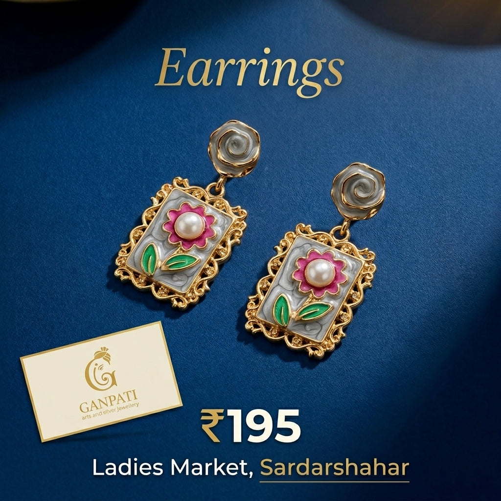 Floral Pearl Earrings