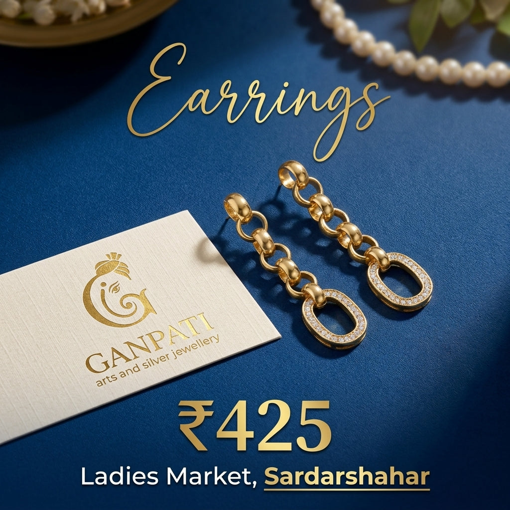 Stylish Chain Drop Earrings