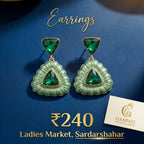 Emerald Green Designer Earrings
