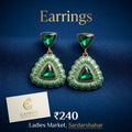 Emerald Green Designer Earrings