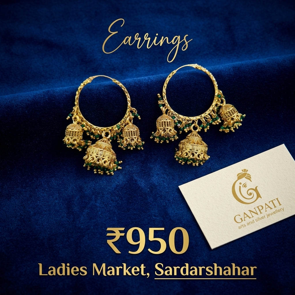 Traditional Jhumki Hoop Earrings