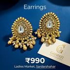Traditional Kundan Pearl Designer Earrings