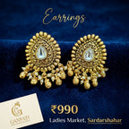 Traditional Kundan Pearl Designer Earrings