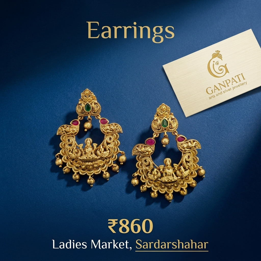 Temple Art Designer Earrings