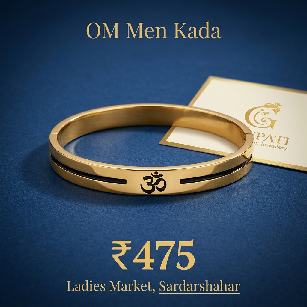 OM Design Men Kada with Dual Tone Finish