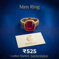 Ruby Style Men Ring