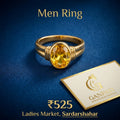 Classic Gold Stone Men Ring