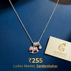 Cute Horse Charm Pendant Necklace (Silver Tone)