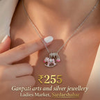 Cute Horse Charm Pendant Necklace (Silver Tone)