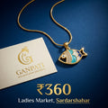 Evil Eye Fish Charm Pendant Necklace (Gold Tone)