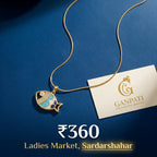 Evil Eye Fish Charm Pendant Necklace (Gold Tone)