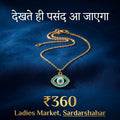 Evil Eye Protection Pendant Necklace (Gold Tone)