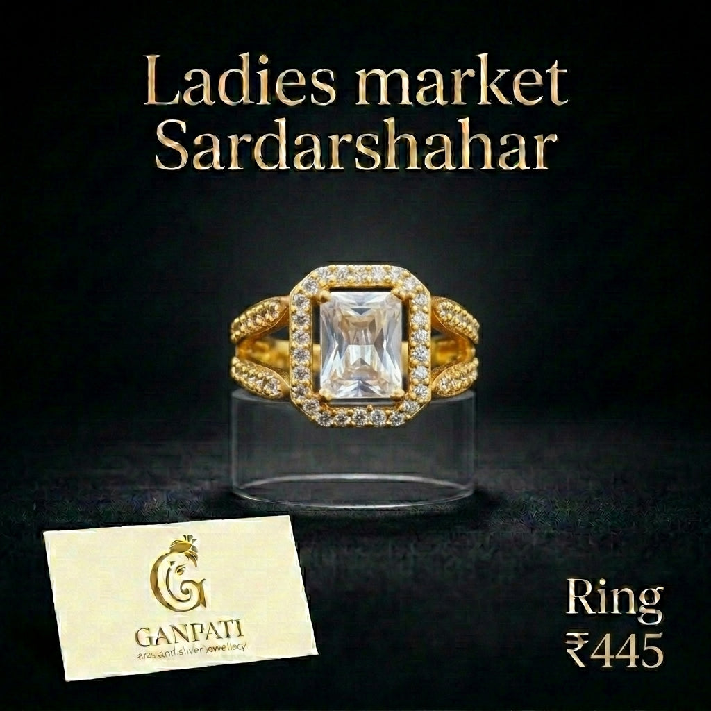 Premium Quality Metal + American Diamond + Center Stone