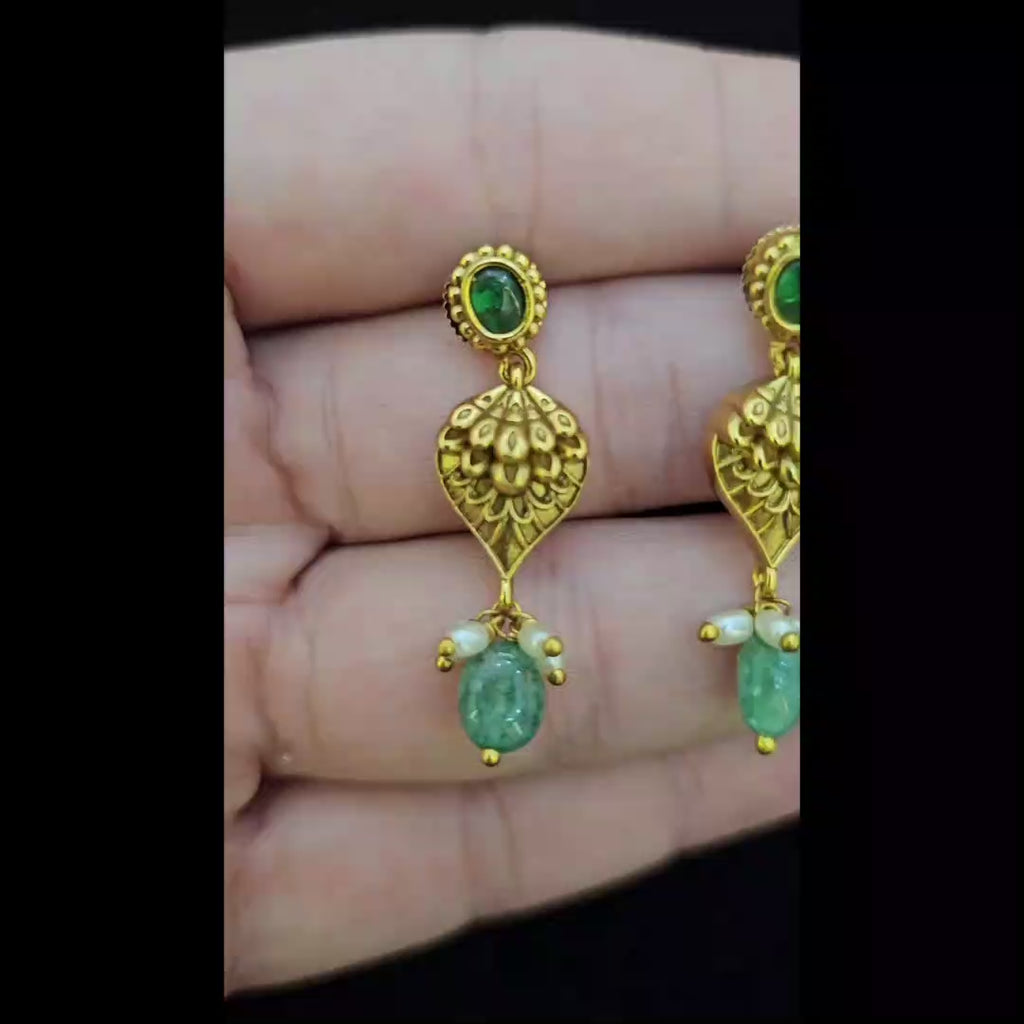 Elegant Stone Drop Earrings