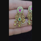 Traditional Stone Work Designer Earrings