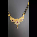 Designer Mangalsutra with AD Stone Detailing