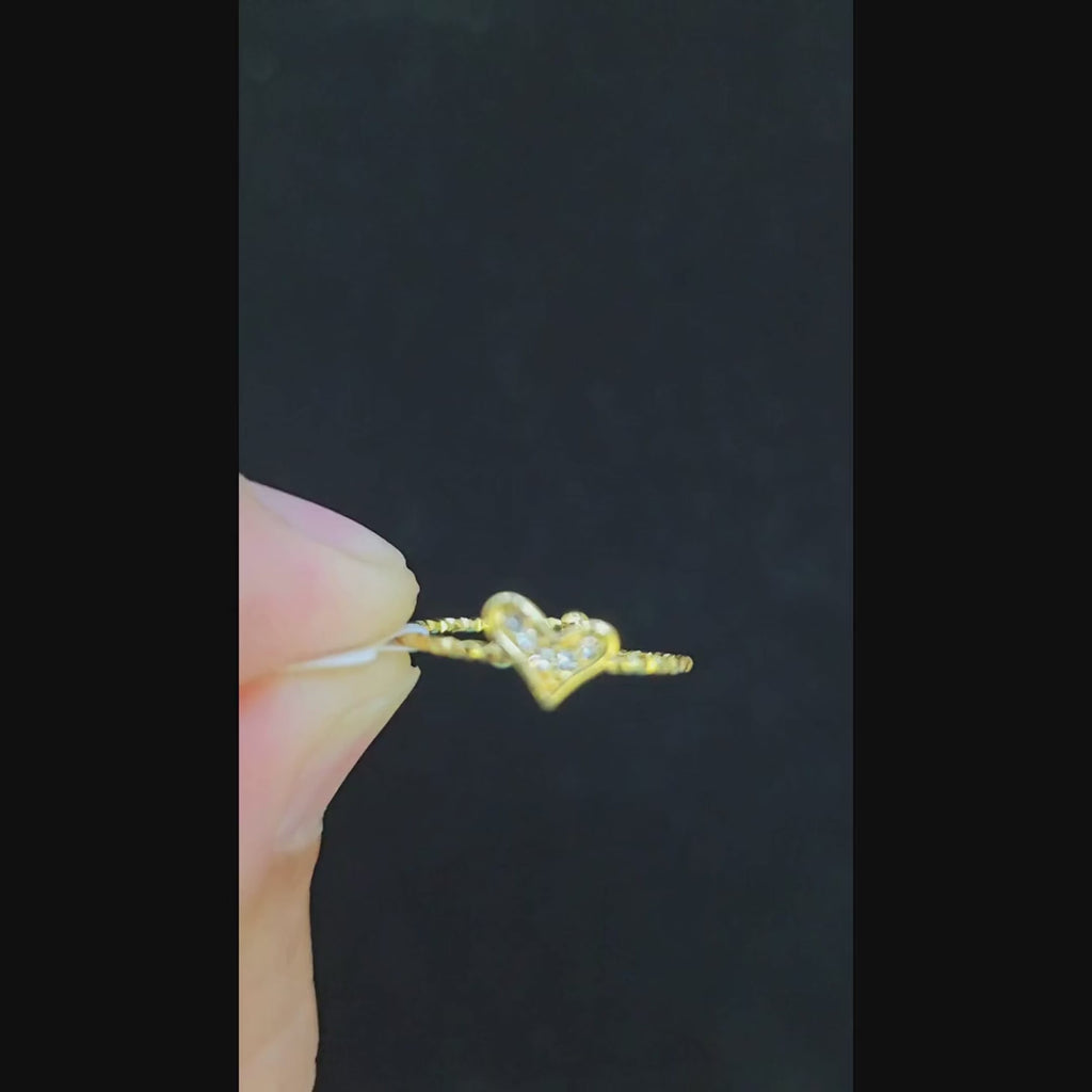 Adjustable Heart Design Ring