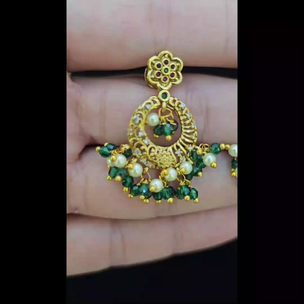 Traditional Beaded Designer Earrings