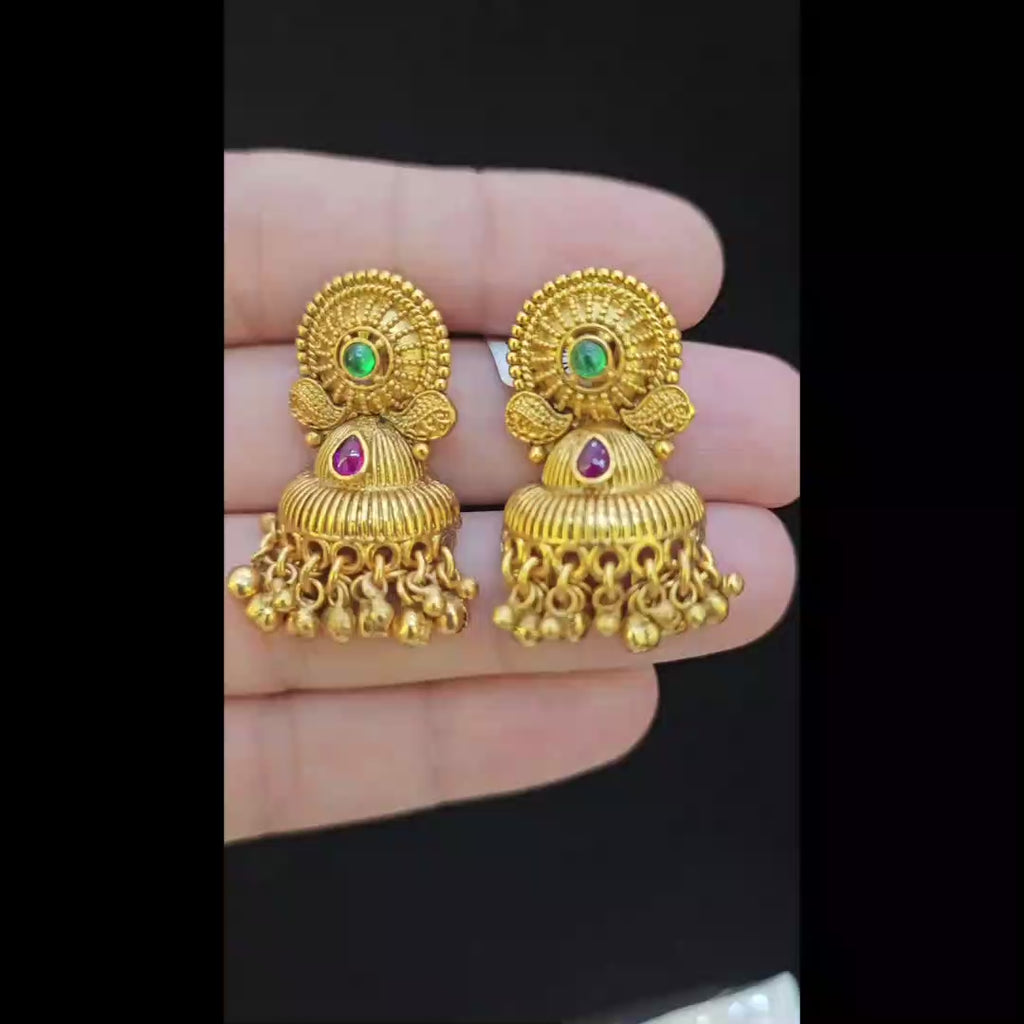 Traditional Temple Style Jhumka Earrings
